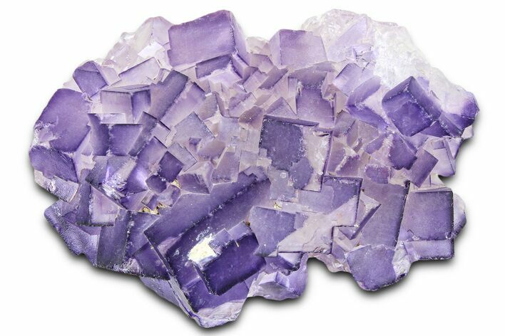 Purple Cubic Fluorite Crystal Cluster - Pakistan #361455